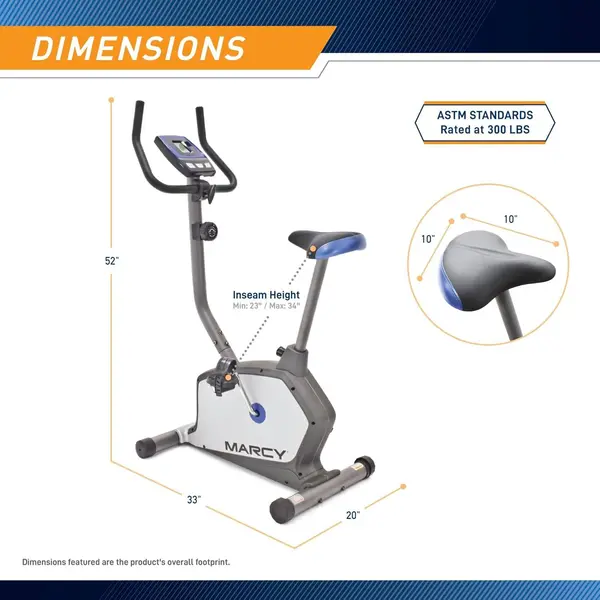 Upright Magnetic Resistance  with Adjustable Resistance for Cardio Workout Exercise Bike – View 4